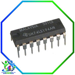 CI. 74LS194 SHIFT REGISTER BIDIRECCIONAL