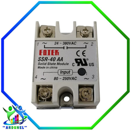 80a Monofásico De Estado Sólido Relé Módulo Ssr-80aa | Cuotas Sin Interés