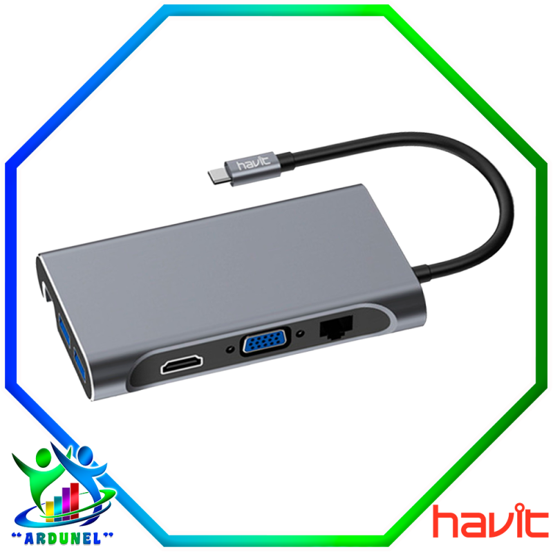 TYPE-C TO USB (USBx3) + PD + HDMI + VG