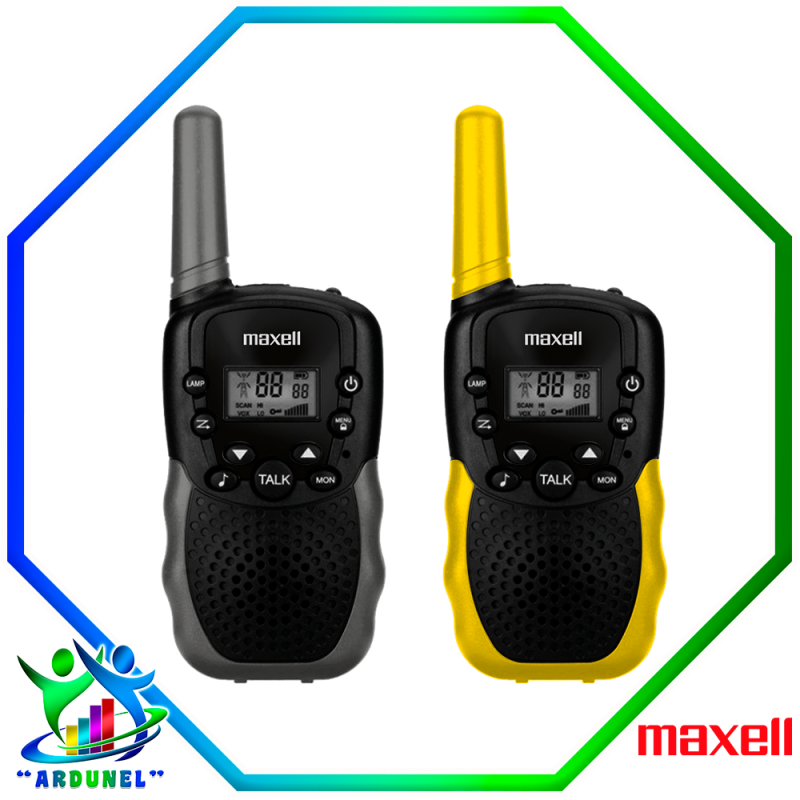 RADIO WALKIE TALKIE 2 VIAS GRIS/AMARILLO