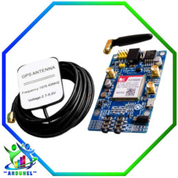 SIM808 MÓDULO GSM GPRS PLACA DE DESARROLLO GPS IPX SMA CON ANTENA GPS