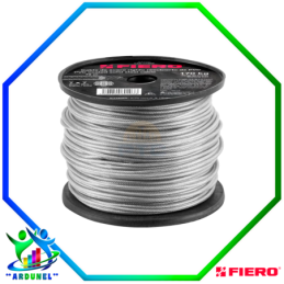 CABLE DE ACERO DE 1/16" DE 7X7 HILOS DE RECUBIERTA DE 75 METROS RESISTENCIA 170 KG