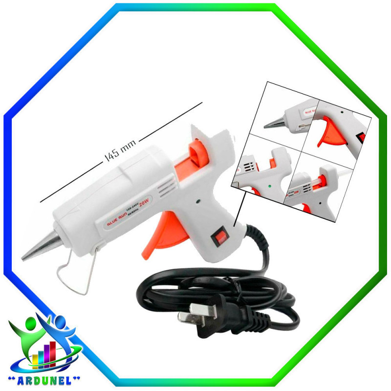 PISTOLA DE SILICONA 220V 20W GLUE GUN (VARIA COLOR)