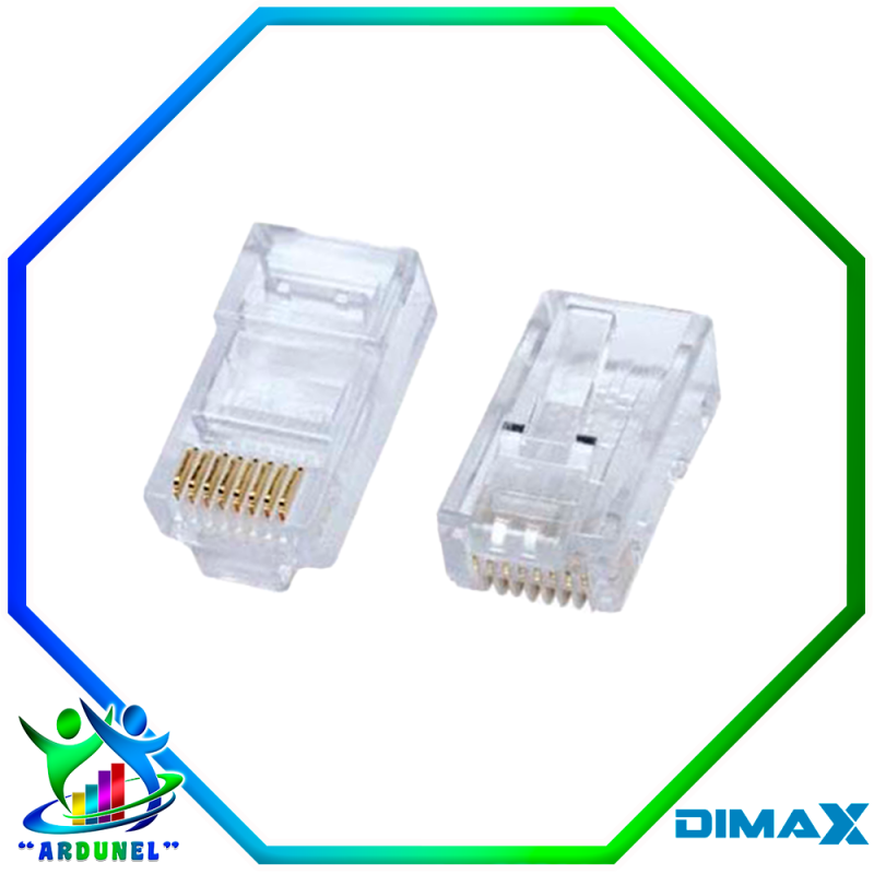 CONECTOR RJ45 CAT5 BOLSA 10 UNIDADES