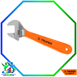 LLAVE CRECENT DE 6" CROMADO CON MANGO DE PVC