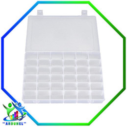 CAJA DE ALMACENAMIENTO 27.5*17.5*4.3CM DE 36 DIVISIONES