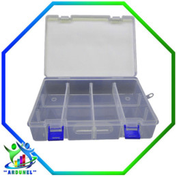 CAJA DE ALMACENAMIENTO 19,5 * 12,7 * 4,5 CM DE 8 DIVISIONES