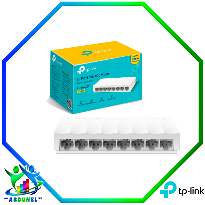 SWITCH LITE WAVE 8 PUERTOS ETHERNET*TECN