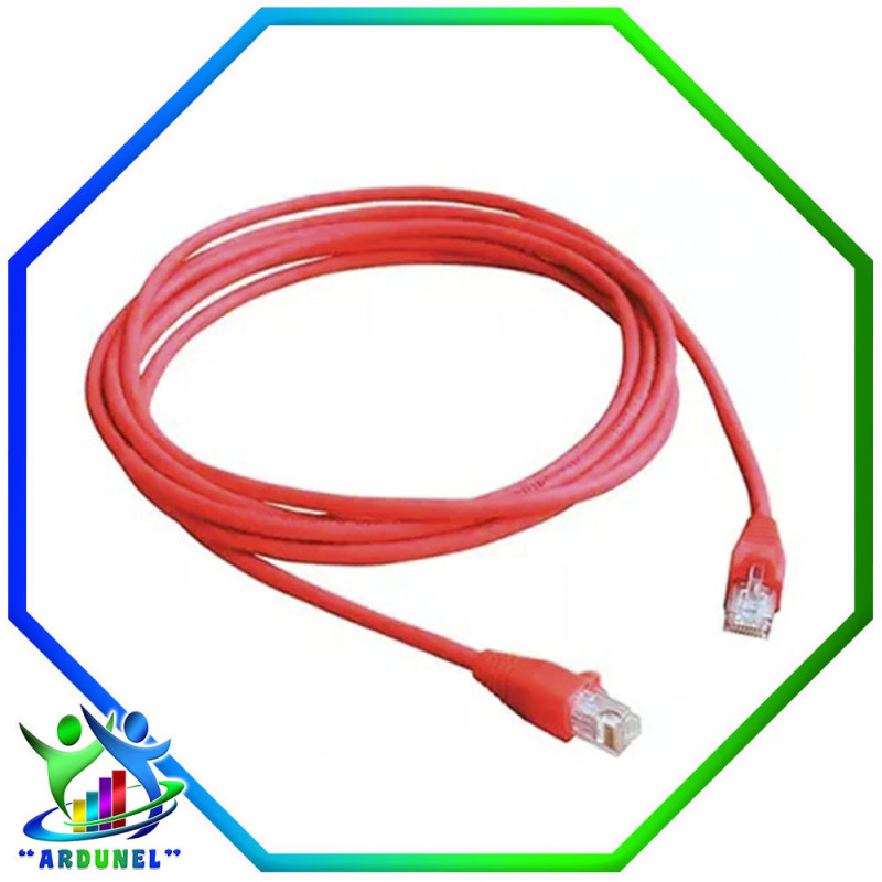 PATCH CORD CAT6 3 METROS COLOR ROJO