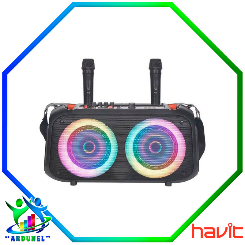 ALTAVOZ BLUETOOTH RGB CON 2 MICROFONOS