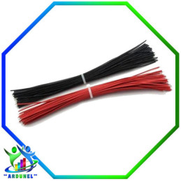 CABLE ESTAÑADO DE ALAMBRE 24AWG 15CM (30 UNIDADES)