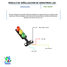 MÓDULO DE SEÑALIZACIÓN DE SEMÁFOROS LED