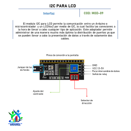 MÓDULO I2C PARA LCD