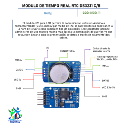 MÓDULO DE TIEMPO REAL RTC DS3231 C/BATERIA