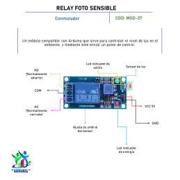 MÓDULO RELAY FOTO SENSIBLE