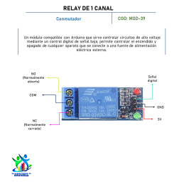 MODULO RELAY DE 1 CANAL [5V] LED