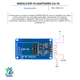 MODULO ESP-01 ADAPTADOR 3.3V 5V