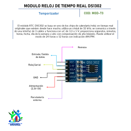 MÓDULO DE RELOJ DE TIEMPO REAL DS1302