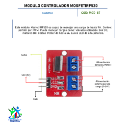 MÓDULO CONTROLADOR MOSFET IRF520