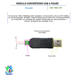 MODULO CONVERTIDOR USB A RS485