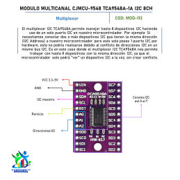 MODULO MULTICANAL CJMCU-9548 TCA9548A 1 A 8 I2C DE 8 CANALES