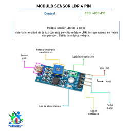 MODULO SENSOR LDR 4 PIN