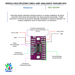 MODULO MULTIPLEXOR CJMCU-4051 ANALOGICO 74HC4051 8 CANALES