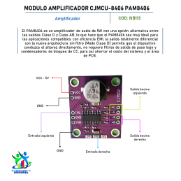 MODULO AMPLIFICADOR CJMCU-8406 PAM8406