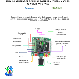 MODULO GENERADOR DE PULSO PWM PARA CONTROLADORES DE MOTOR PASO A PASO