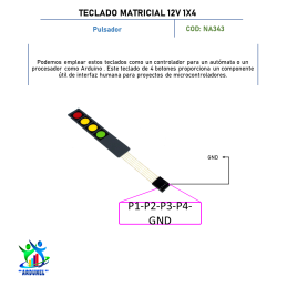 TECLADO MATRICIAL 12V 1X4