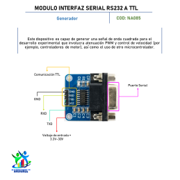 MODULO INTERFAZ SERIAL RS232 A TTL