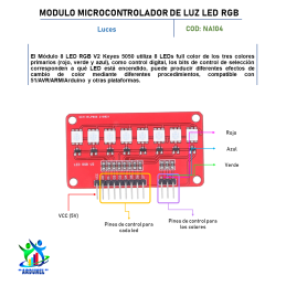 MODULO MICROCONTROLADOR DE LUZ LED RGB