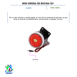 MINI SIRENA DE BOCINA 12V