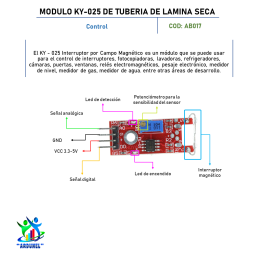 MODULO KY-025 DE TUBERIA DE LAMINA SECA