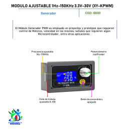 MODULO AJUSTABLE 1HZ-150KHZ 3.3V-30V (XY-PWM)