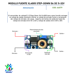 MODULO FUENTE XL4005 STEP-DOWN 5A DC 5-32V