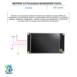 NEXTION 3.5 PULGADAS NX4832K035 TACTIL