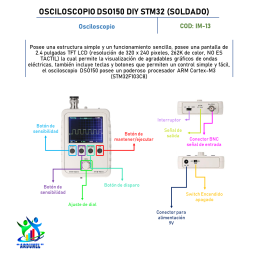 OSCILOSCOPIO DSO150 DIY STM32 (SOLDADO)