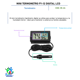 MINI TERMÓMETRO FY-12 DIGITAL LCD