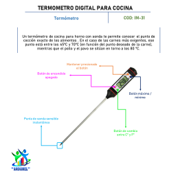 TERMÓMETRO DIGITAL PARA COCINA