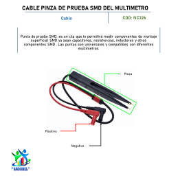 CABLE PINZA DE PRUEBA SMD DEL MULTIMETRO