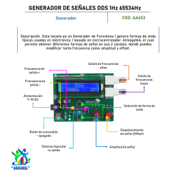 GENERADOR DE SEÑALES DDS 1HZ 65534HZ