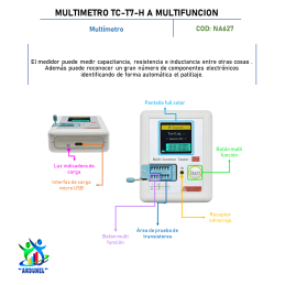 MULTIMETRO TC-T7-H A MULTIFUNCION