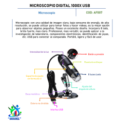 MICROSCOPIO DIGITAL 1000X USB