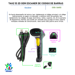 TAH2 1D 2D OEM ESCÁNER DE CÓDIGOS DE BARRAS