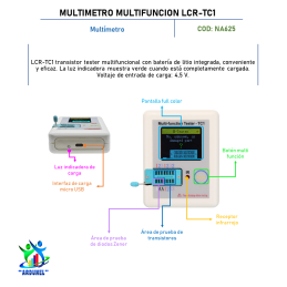 TESTER MULTIFUNCION LCR-TC1