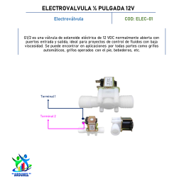 ELECTROVALVULA 1/2 PULG 12V