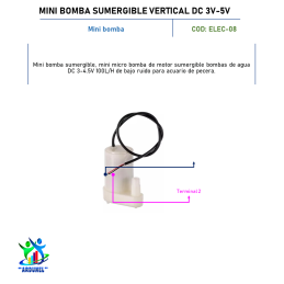 MINI BOMBA SUMERGIBLE VERTICAL DC 3V - 5V