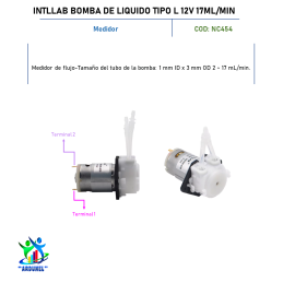 INTLLAB BOMBA DE LIQUIDO TIPO L 12V 17ML/MIN