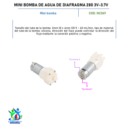 MINI BOMBA DE AGUA DE DIAFRAGMA 280 3V 3.7V